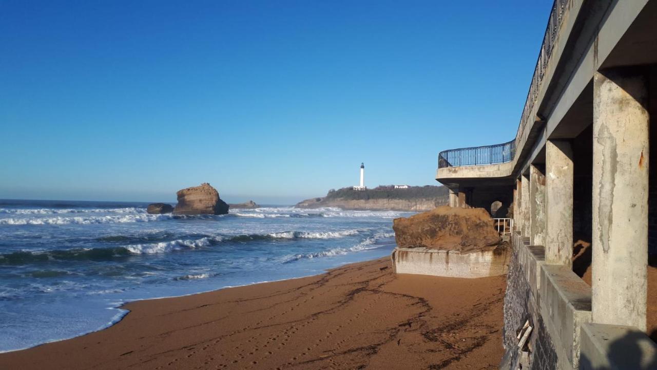 Studio Et Piscine Sur La Grande Plage Biarritz Kültér fotó
